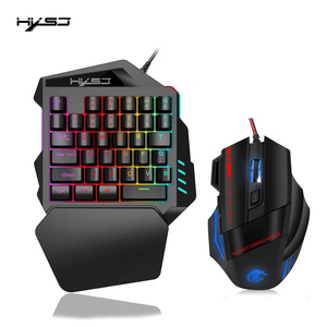 Hot Selling Single Hand <strong>Keyboard</strong> With <strong>Mouse</strong> Suitable for Phone <strong>Computer</strong> Mini One Hand Gaming Keypad Wired <strong>Mice</strong>