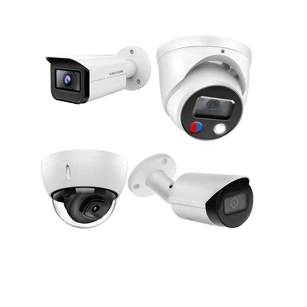 Câmera de rede inteligente Hik Vision IR ColorVu 4MP 5MP 8MP com detecção de movimento, torre de áudio bidirecional CCTV, câmera de segurança dome