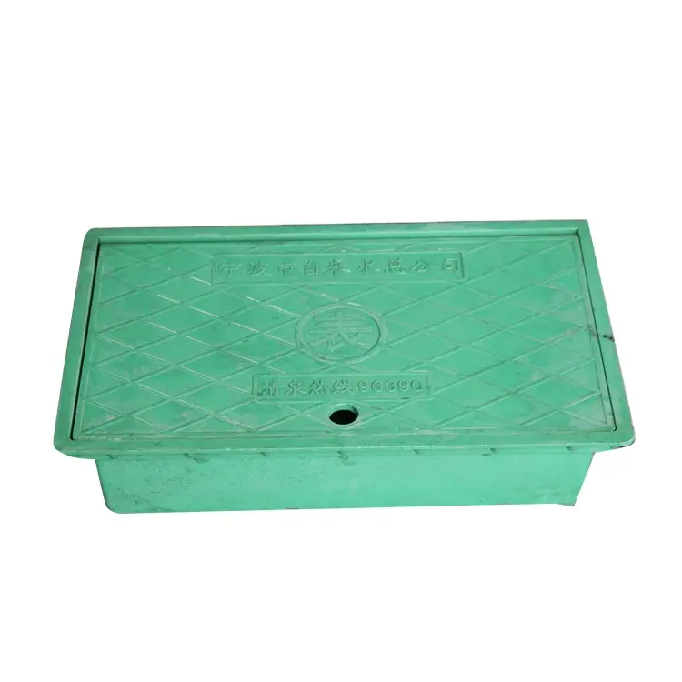 กล่องมาตรวัดน้ำวัสดุคอมโพสิต SMC สีเขียวออกแบบได้ตามต้องการ