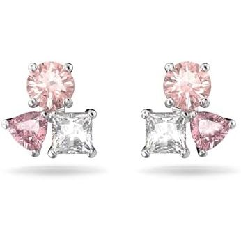 Pierced Earrings - Rhodium Tone