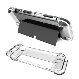 Handle Grip Replacement Transparency <strong>Shell</strong> <strong>Case</strong> Gaming <strong>Controller</strong> Crystal <strong>Case</strong> for Switch OLED Console Stand - Product Image 1