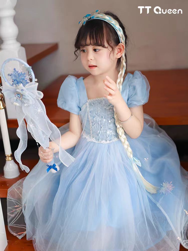 Alta costura princesa Elsa-110cm