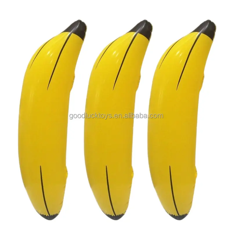 Brinquedos infláveis da banana do pvc do eco amigável da promoção da fábrica da banana para crianças