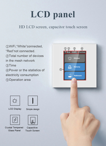 Lanbon 3 App 1 LCD akıllı anahtar Tuya akıllı yaşam Apple Homekit ve akıllı yaşam desteği ile çalışmak Google ev Alexa Siri - Product Image 4