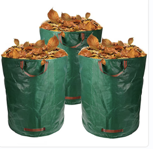 Taşınabilir katlanabilir HDPE bahçe çim çöp çim yaprakları için atık torbası yeniden çok amaçlı - Product Image 3