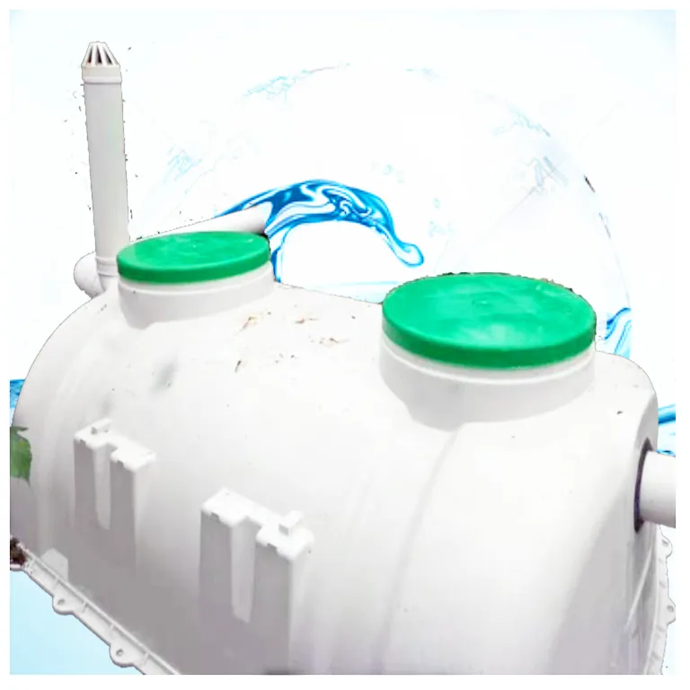 Unterirdische glasfaser verstärkte Klär grube 3 Kammer Aerobe Toilette Klär gruben systeme