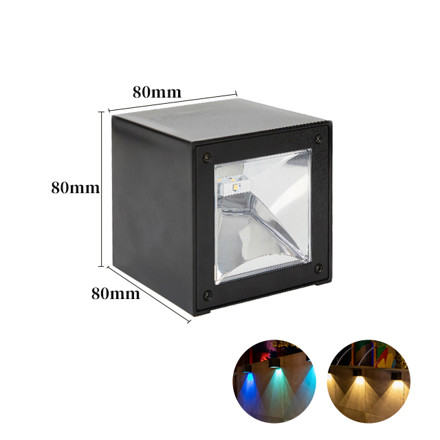 Lumière chaude + lumière colorée