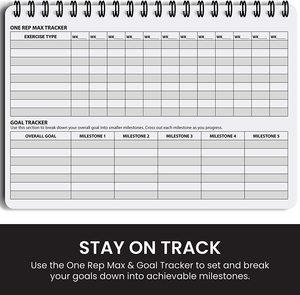 Custom Spiral Gym Workout <strong>Log</strong> Book Exercise Training Diary Fitness Journal <strong>Notebook</strong> for Men Women - Product Image 6