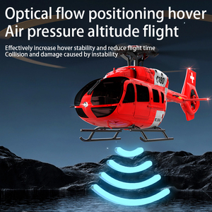 Dwi Dowellin C190 Remote Control Helicopter,<strong>6CH</strong> <strong>RC</strong> <strong>Heli</strong> Fall Resistant Maintain Altitude Hover/Optical Flow Positioning - Product Image 3