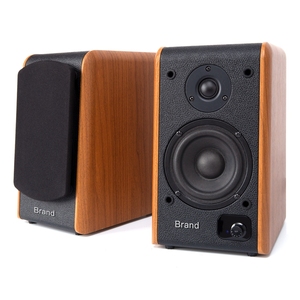 Altavoz clásico de madera para ordenador, altavoz con entrada de Audio BT, 2,0 canales, color negro - Product Image 5