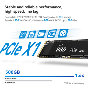 低電力3.4GHz4C 4T WiFi6 BT5.2 Beelink新しい第12世代プロセッサIntelAlder Lake-NN100MINIデスクトップコンピュータPC - Product Image 5