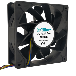 12038E High Flow 120*120*38mm DC Axial Cooling Fan 12038 Electric Power Source OEM &amp; ODM Customized Support