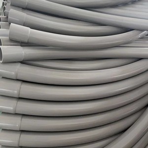 จัดหาท่อส่งไฟ PVC ท่อระบายน้ํา PVC-U สีเทา 45 องศา 90 องศา ข้อศอกขนาดใหญ่ - Product Image 6