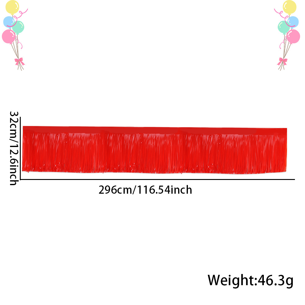 30*300cm fluorescent red banner
