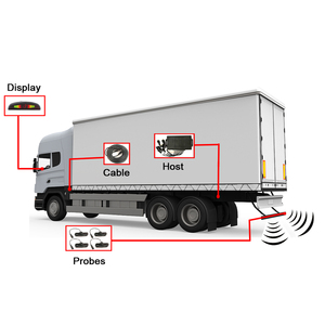 Detector de pantalla Led ultrasónico, detección de punto ciego de marcha atrás, 4 sondas resistentes al agua Ip67, sistema de Sensor de estacionamiento para camiones y autobuses - Product Image 6