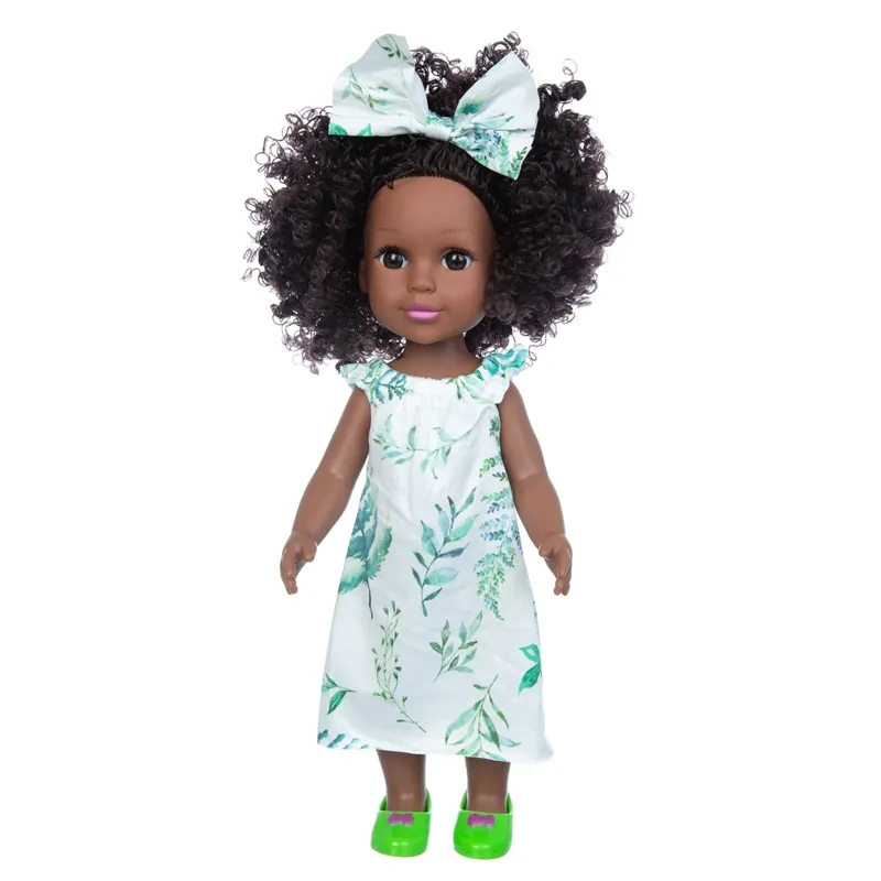 Nuovo disegno del commercio all'ingrosso del vinile di plastica realistico Americano africano nero bambole del bambino per i bambini