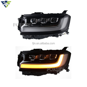 ไฟหน้า LED แบบไดนามิก DRL ชุดหัวสัญญาณไฟเลี้ยวสำหรับ Land Cruiser LC300 20 22-2023 LC300