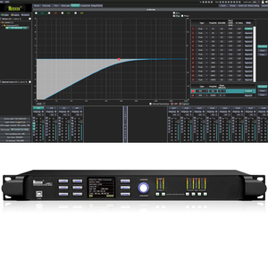 Procesador DE GESTIÓN DSP de audio digital LM824T 96KHz DSP digital de metal de 2 entradas y 4 salidas para equipos de sonido de audio - Product Image 1