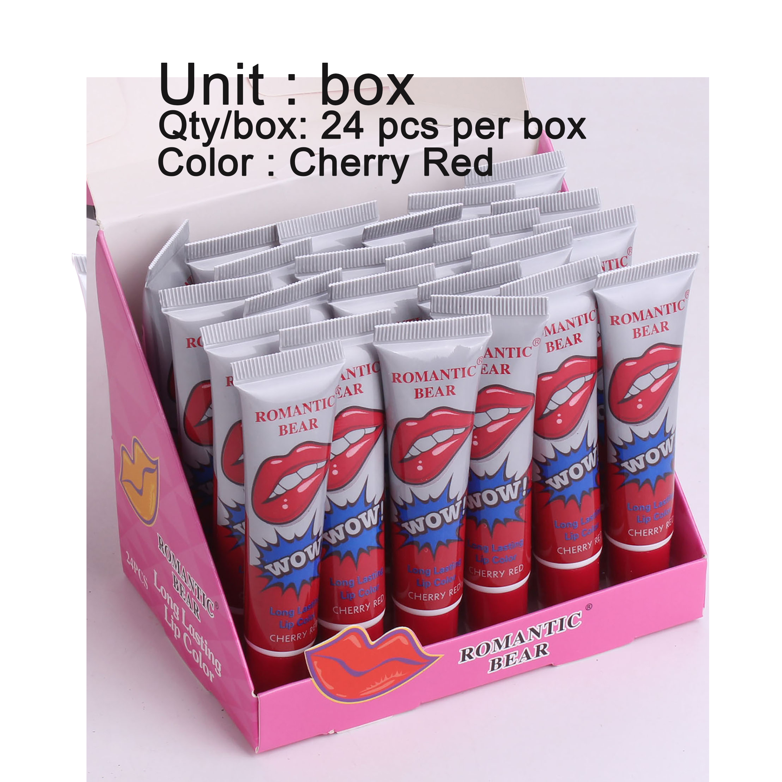 01 rouge cerise 24 pcs par boîte d'affichage