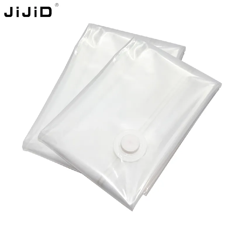 कपड़ों के कंबल स्वेटर तकिए संपीड़न सील बैग साफ़ प्लास्टिक बैग के लिए JIJID अलमारी वैक्यूम भंडारण बैग