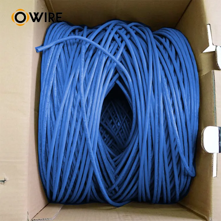 كابل CAT6 1000 قدم بأفضل جودة ، كابل صلب مصنف بالكامل بمعايير UTP ، كابل cat 6 مرن