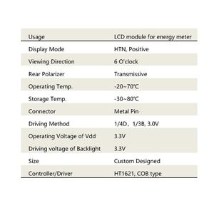 3.3v nach segment energie meter lcd 7 segment lcd display mit weiß LED hintergrundbeleuchtung SPI serielle HT621 fahrer IC
