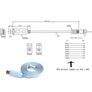 Usb to RJ45 FtdiFt232rlコンソールルーター制御ケーブルスイッチシリアルポートRS232制御変換ケーブル - Product Image 5