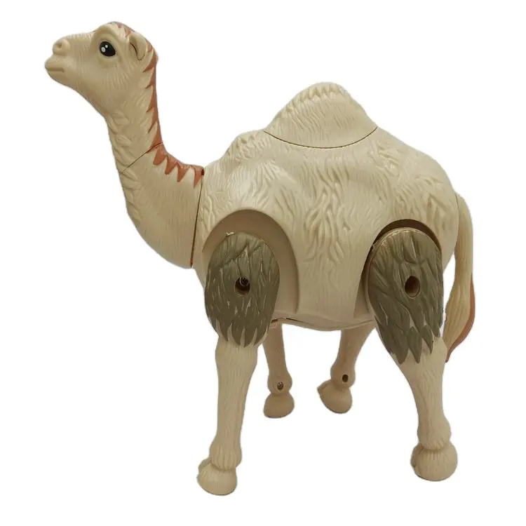 Brinquedo de animal do deserto de venda quente com novo design, brinquedo eletrônico bonito para caminhar no deserto, camelo