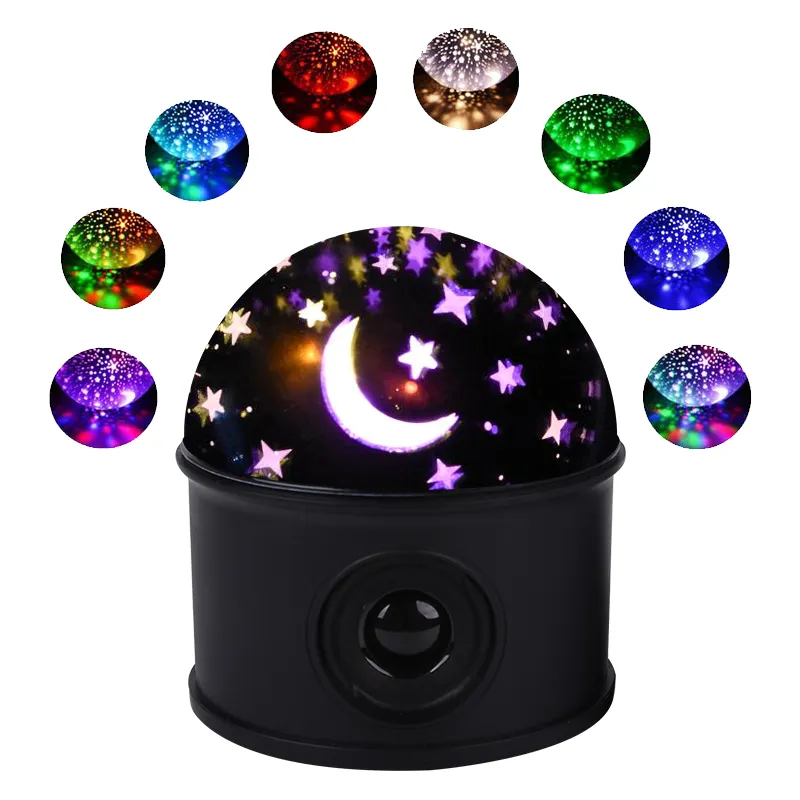 Star Night Light Projector LED Projection Lamp 360 Degree Rotation for Kids Bedroom Home Party Decor