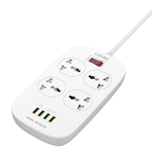 LDNIO-toma de corriente múltiple Universal SC4407, 4 puertos, carga por USB, QC3.0, toma de corriente eléctrica, extensión de 4 vías - Product Image 4