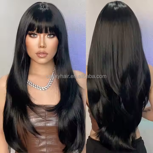 Neue Trends Layer Style Brasilia nisches Haar Großhandel Günstige Perücke Raw Straight Bouncy Layered Perücke Sdd Vendors Echthaar Extensions Perücken
