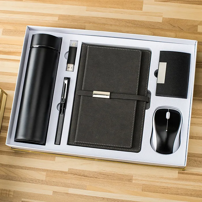 新製品クリエイティブコーポレートカスタマイズロゴa5ノートブックペン付き名刺ホルダーマウスギフトUSBビジネスギフトセット