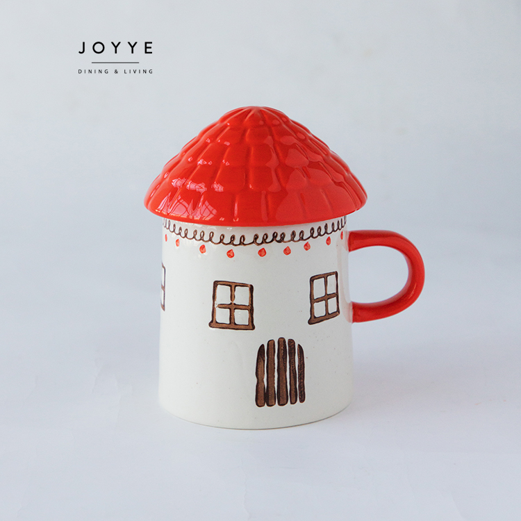 Tasse Cottage de Noël-Rouge