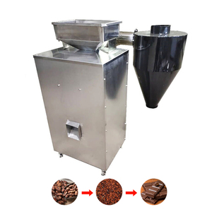 Pequeña máquina de galletas y winnower de granos de cacao tostados Precio de la máquina de eliminación de cáscara de granos de cacao - Product Image 1
