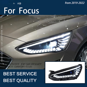Car Lights for Focus 2019-2022 Sedan Hatchback <strong>LED</strong> Dynamic Headlights Upgrade Start-up Animation <strong>Hawkeye</strong> Design Bifocal Lens - Product Image 3