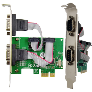 Computadora PCI E Express a Dual Way 2 puertos DB9 RS232 Adaptador de tarjeta controladora PCIe PCI-E a tarjeta de expansión combinada de serie dual CH38 - Product Image 4