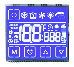 ROHS bildschirm lcd 7 monochromes segment lcd display Fabrik individuelles COB COG LCD-Modul monochromes display - Product Image 1