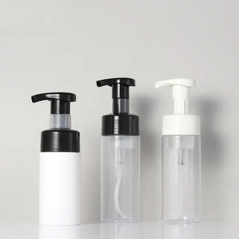 Hotel haus mit Kunststoff Haustier Schaum Pump flasche Luxus leere Shampoo Verpackung Großhandel Flaschen in Guang Zhou Fabrik