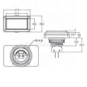 12v Dc <strong>Rectangular</strong> <strong>Button</strong> Badge Durable Arcade 46*27mm Rectangle Illuminated <strong>Led</strong> <strong>Push</strong> <strong>Button</strong> Lights <strong>Push</strong> Switch <strong>Button</strong> - Product Image 6