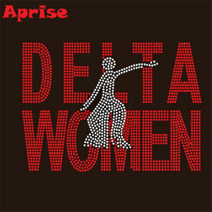 <strong>Delta</strong> Rhinestone Transfer Sorority Custom Rhinestone Printing Sigma Rhinestone Design - Product Image 2