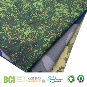 Ronghong BCI Grs OCS không thấm nước thoáng khí Camo vải 195gsm 80 Polyester 20 cotton Ripstop an ninh chiến thuật ngụy trang vải - Product Image 3
