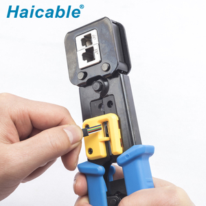 เครื่องมือจีบสายเคเบิลเครือข่ายผ่าน HT-268R เครือข่าย Ez ขั้ว RJ45เครื่องมือจีบสายเคเบิล - Product Image 3