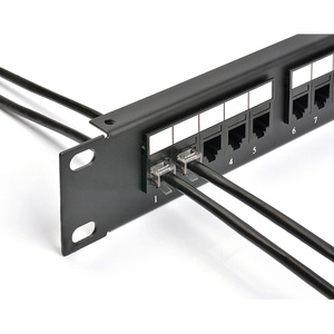 Tecnología líder 6P4C RJ11 UTP Tipo modular Teléfono Voz 25 puertos Cat3 Panel de conexión de montaje en rack para gabinete - Product Image 1