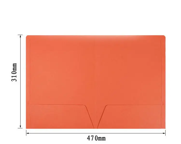 Personalizar tamaño Matt laminación en relieve Debossed UV Spot ranura para tarjeta de visita Archivo de papel Carpeta de presentación de documentos