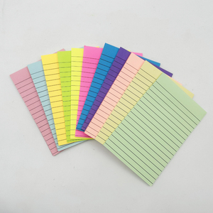 45张/垫4X6，明亮的直纹贴纸彩色超级粘贴力量记事本内衬便签 - Product Image 6