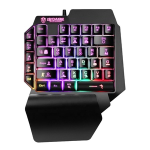 Mini teclado de dragón rojo al por mayor, teclado para juegos para zurdos individual para teléfonos móviles, tabletas y ordenadores - Product Image 1
