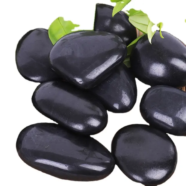 Discount Natural Black Pebble with Different Size