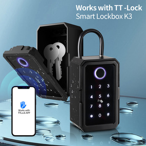 Dış mekan duvar tipi su geçirmez güçlü parmak izi kodu akıllı bluetooth Pad kilit anahtarı kilit kutusu Tuya ttlock App - Product Image 3
