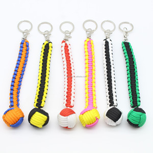צבעים שונים קוף אגרוף paracord keychain הישרדות paracord מחזיק מפתחות קוף אגרוף - Product Image 1
