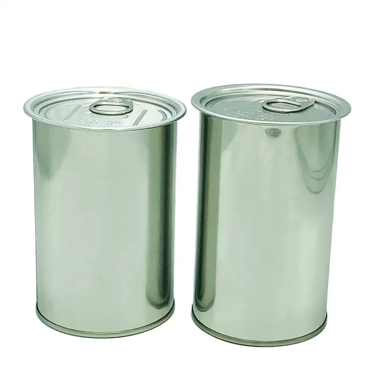 Boîtes rondes en fer blanc scellé Boîtes cadeaux d'emballage alimentaire en métal de loisirs Fabricants de fer à repasser Ventes directes en gros